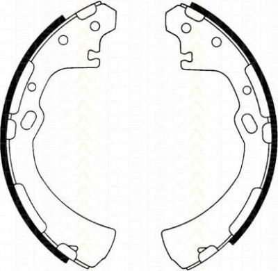 TRISCAN 8100 14510 комплект тормозных колодок на NISSAN TERRANO I (WD21)