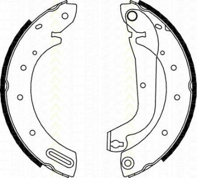 TRISCAN 8100 14596 комплект тормозных колодок на NISSAN VANETTE CARGO фургон (HC 23)