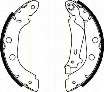 TRISCAN 8100 14614 комплект тормозных колодок на NISSAN KUBISTAR (X76)