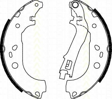 TRISCAN 8100 15021 комплект тормозных колодок на FIAT DOBLO фургон/универсал (263)