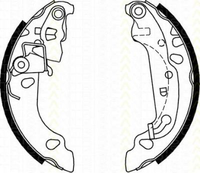 TRISCAN 8100 16008 комплект тормозных колодок на FORD KA (RB_)