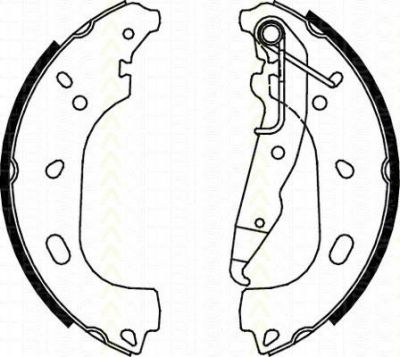 TRISCAN 8100 24004 комплект тормозных колодок на OPEL ASTRA H (L48)