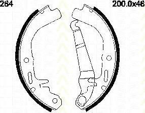 TRISCAN 8100 24264 комплект тормозных колодок на OPEL MANTA B CC (53_, 55_)