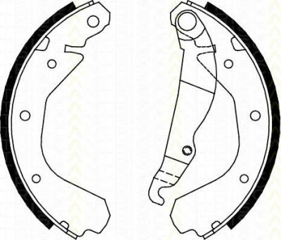 TRISCAN 8100 24409 комплект тормозных колодок на OPEL KADETT E кабрио (43B_)