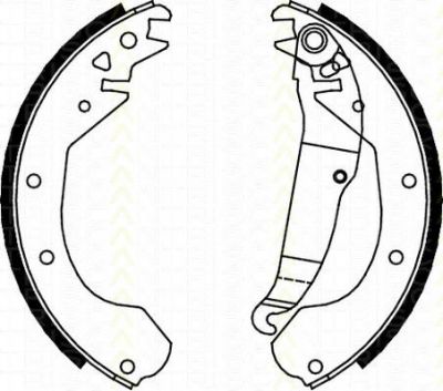 TRISCAN 8100 24410 комплект тормозных колодок на OPEL KADETT E кабрио (43B_)