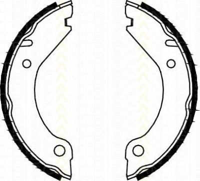 TRISCAN 8100 27277 комплект тормозных колодок, стояночная тормозная с на VOLVO 940 II универсал (945)