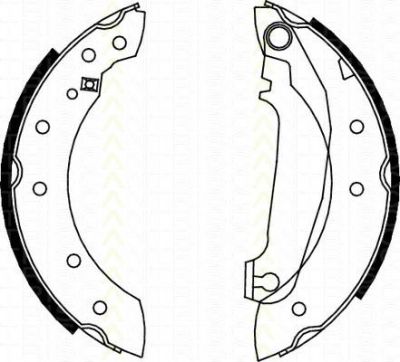 TRISCAN 8100 27516 комплект тормозных колодок на VOLVO 480 E