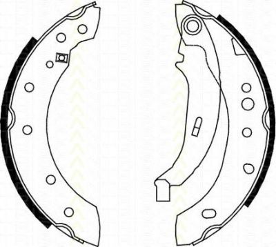 TRISCAN 8100 28052 комплект тормозных колодок на PEUGEOT 206 SW (2E/K)