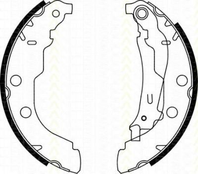 TRISCAN 8100 28582 комплект тормозных колодок на PEUGEOT 406 (8B)