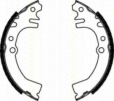 TRISCAN 8100 41613 комплект тормозных колодок на DAIHATSU CUORE VI (L251, L250_, L260_)