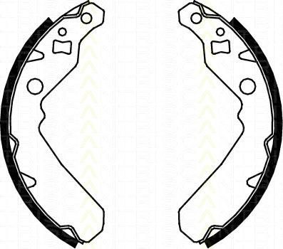 TRISCAN 8100 41615 комплект тормозных колодок на DAIHATSU CUORE VI (L251, L250_, L260_)