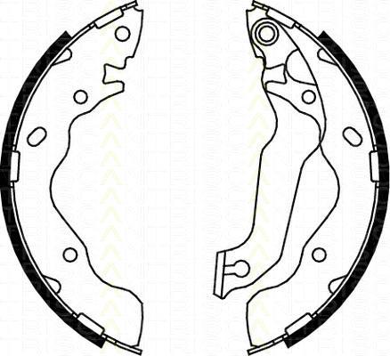 TRISCAN 8100 43015 комплект тормозных колодок на HYUNDAI ACCENT II седан (LC)