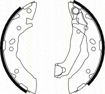 TRISCAN 8100 43627 комплект тормозных колодок на HYUNDAI ATOS (MX)