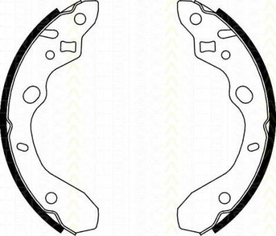 TRISCAN 8100 50611 комплект тормозных колодок на MAZDA 323 S VI (BJ)