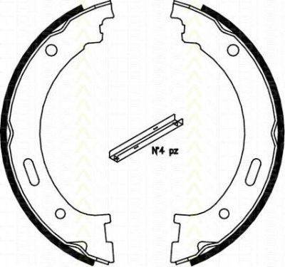 TRISCAN 8100 80009 комплект тормозных колодок, стояночная тормозная с на JEEP CHEROKEE (KJ)