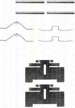 TRISCAN 8105 101244 комплектующие, колодки дискового тормоза на MITSUBISHI LANCER F II (A17_)