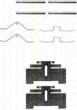 TRISCAN 8105 101244 комплектующие, колодки дискового тормоза на MITSUBISHI LANCER F II (A17_)