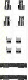 TRISCAN 8105 101504 комплектующие, колодки дискового тормоза на MITSUBISHI GALANT III (E1_A)