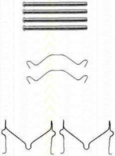 TRISCAN 8105 101604 комплектующие, колодки дискового тормоза на KIA RIO универсал (DC)