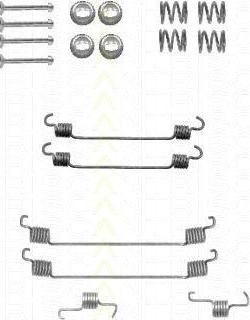 TRISCAN 8105 102597 комплектующие, тормозная колодка на SUBARU JUSTY II (JMA, MS)