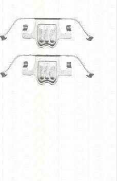 TRISCAN 8105 111618 комплектующие, колодки дискового тормоза на X5 (F15, F85)