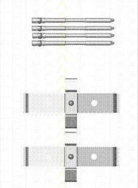 TRISCAN 8105 121570 комплектующие, колодки дискового тормоза на ALFA ROMEO BRERA (939)