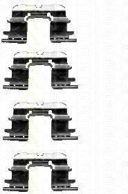 TRISCAN 8105 131625 комплектующие, колодки дискового тормоза на TOYOTA YARIS (SCP1_, NLP1_, NCP1_)