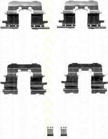 TRISCAN 8105 131631 комплектующие, колодки дискового тормоза на TOYOTA PREVIA (MCR3_, ACR3_, CLR3_)