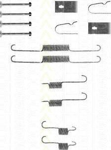 TRISCAN 8105 182001 комплектующие, тормозная колодка на KIA SHUMA II (FB)
