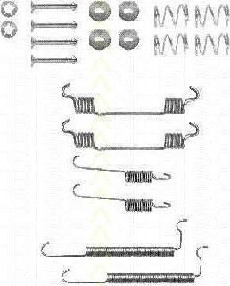 TRISCAN 8105 242563 комплектующие, тормозная колодка на OPEL ASTRA F Наклонная задняя часть (53_, 54_, 58_, 59_)