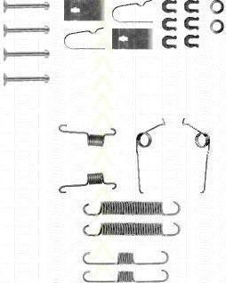 TRISCAN 8105 412552 комплектующие, тормозная колодка на DAIHATSU CHARADE III (G100, G101, G102)