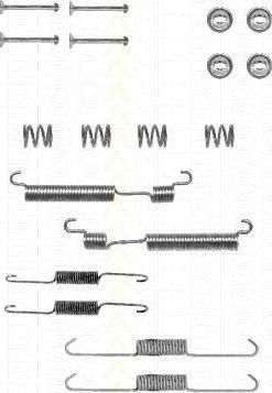 TRISCAN 8105 432001 комплектующие, тормозная колодка на HYUNDAI PONY седан (X-1)