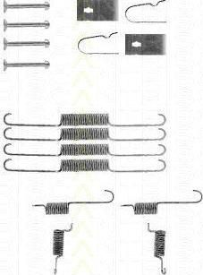 TRISCAN 8105 502502 комплектующие, тормозная колодка на MAZDA 323 III (BF)