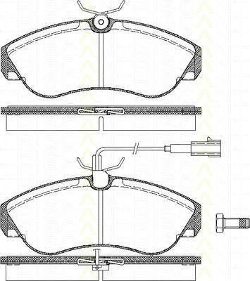 TRISCAN 8110 10021 комплект тормозных колодок, дисковый тормоз на PEUGEOT BOXER автобус (230P)