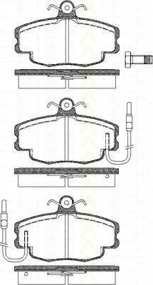 TRISCAN 8110 10041 комплект тормозных колодок, дисковый тормоз на PEUGEOT 309 II (3C, 3A)