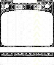 TRISCAN 8110 10424 комплект тормозных колодок, дисковый тормоз на VOLVO 240 Kombi (P245)