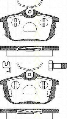 TRISCAN 8110 10511 комплект тормозных колодок, дисковый тормоз на VOLVO V40 универсал (VW)