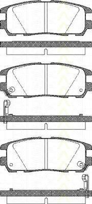 TRISCAN 8110 10516 комплект тормозных колодок, дисковый тормоз на OPEL FRONTERA B (6B_)