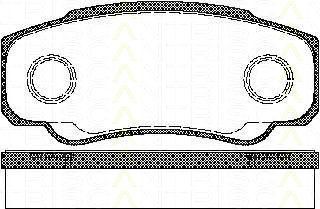 TRISCAN 8110 10533 комплект тормозных колодок, дисковый тормоз на FIAT DUCATO фургон (244)