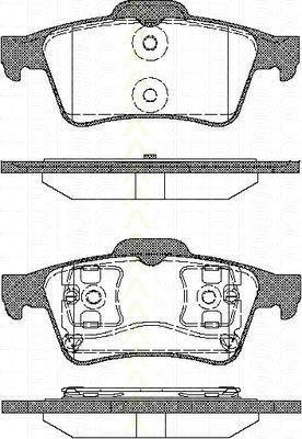 TRISCAN 8110 10534 комплект тормозных колодок, дисковый тормоз на RENAULT MEGANE II (BM0/1_, CM0/1_)