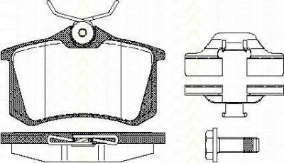 TRISCAN 8110 10544 комплект тормозных колодок, дисковый тормоз на AUDI A1 (8X1, 8XK, 8XF)