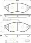 TRISCAN 8110 10562 комплект тормозных колодок, дисковый тормоз на PEUGEOT BOXER фургон