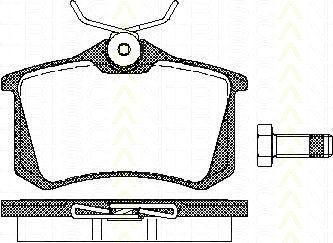 TRISCAN 8110 10864 комплект тормозных колодок, дисковый тормоз на VW PASSAT Variant (3A5, 35I)