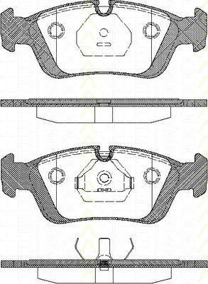 TRISCAN 8110 11960 комплект тормозных колодок, дисковый тормоз на 3 (E36)