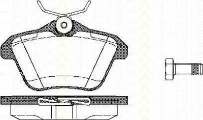 TRISCAN 8110 12003 комплект тормозных колодок, дисковый тормоз на ALFA ROMEO 156 (932)