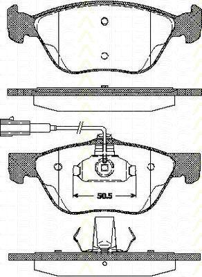 TRISCAN 8110 12005 комплект тормозных колодок, дисковый тормоз на LANCIA KAPPA SW (838B)