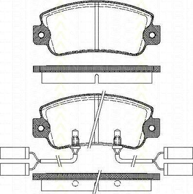 TRISCAN 8110 12843 комплект тормозных колодок, дисковый тормоз на ALFA ROMEO 33 (905)