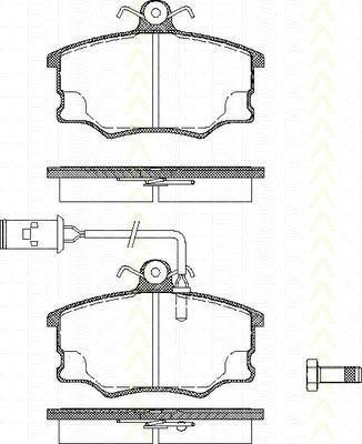 TRISCAN 8110 12956 комплект тормозных колодок, дисковый тормоз на ALFA ROMEO 164 (164)