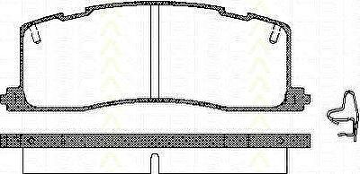 TRISCAN 8110 13003 комплект тормозных колодок, дисковый тормоз на TOYOTA PREVIA (TCR2_, TCR1_)