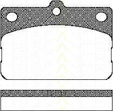 TRISCAN 8110 13029 комплект тормозных колодок, дисковый тормоз на TOYOTA COROLLA (KE)